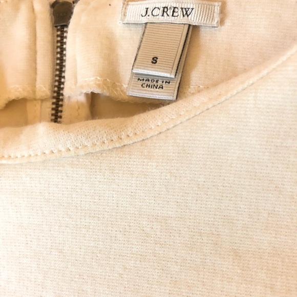 Brand new J. Crew white top with zipper on back - Picture 3 of 3
